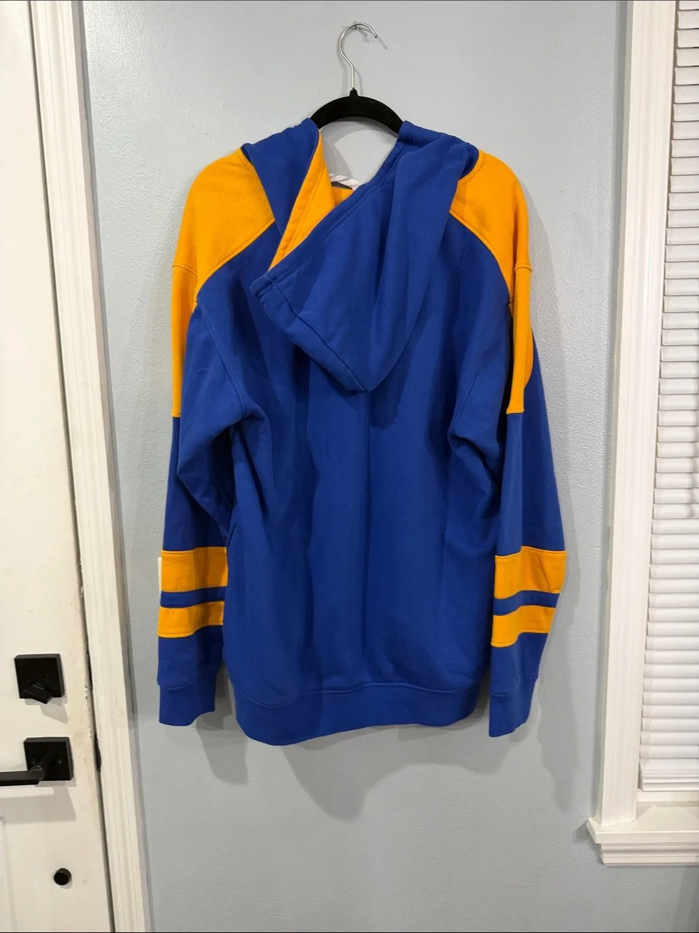 NHL Saint Louis Blues Gold Lace-Up Crewneck Hockey Pullover